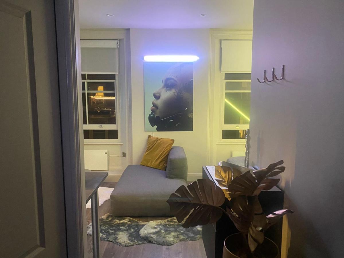 Appartement New Luxury Cyberpunk 1bed Studio Serviced Notting Hill Free Wifi & Netflix Location Perfect For Solo & Coupled Guests Londen